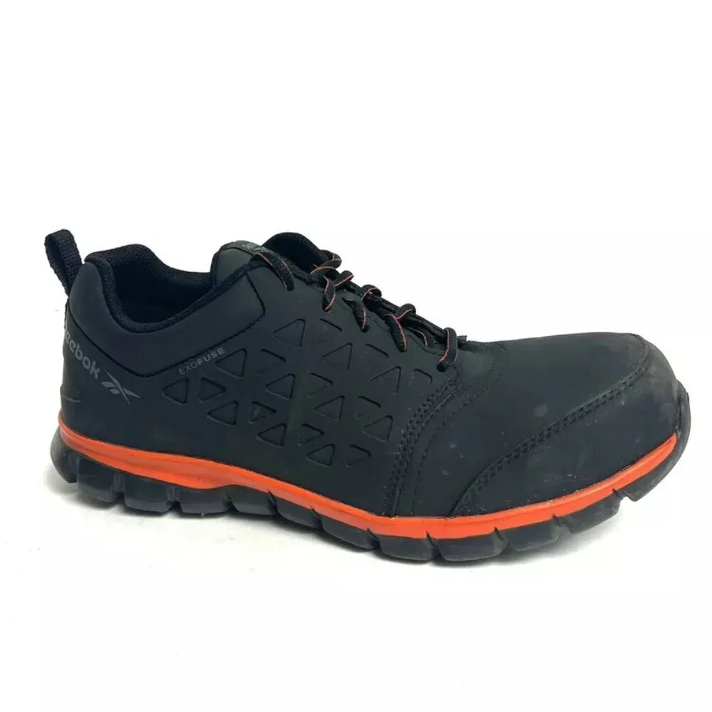 Reebok Mens Sublite Cushion Work Sneaker Black 10M